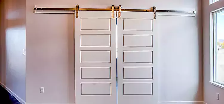 Glass Barn Door with Installation Hardware Kit East Lake